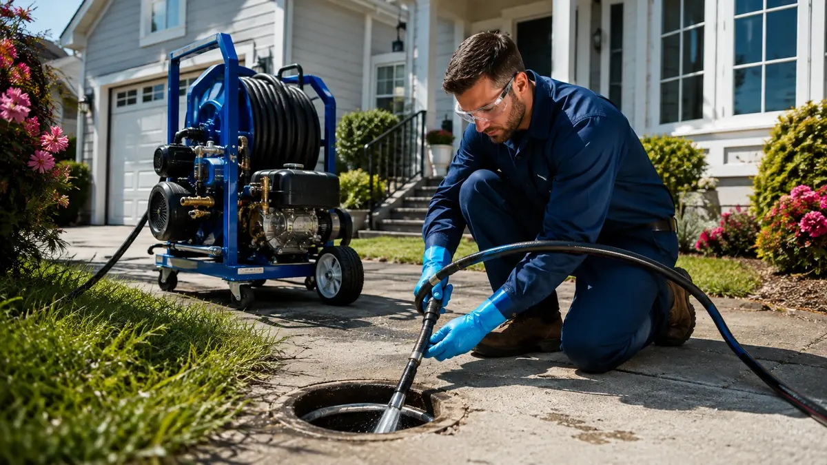 Residential Hydro Jet Drain Cleaning in Travis Afb